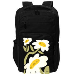 Subtle Flower Kamala Harris Boho Floral Impact Tech Backpack