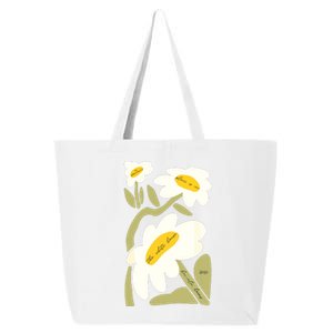 Subtle Flower Kamala Harris Boho Floral 25L Jumbo Tote