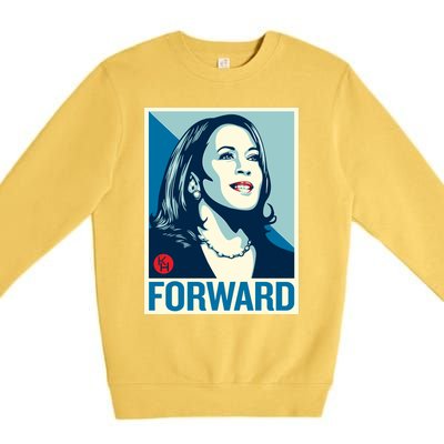 Shepard Fairey Kamala Harris Forward Premium Crewneck Sweatshirt