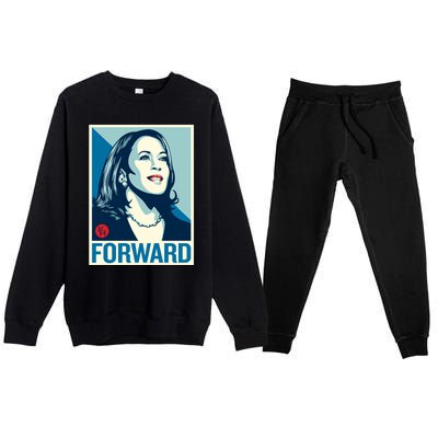 Shepard Fairey Kamala Harris Forward Premium Crewneck Sweatsuit Set