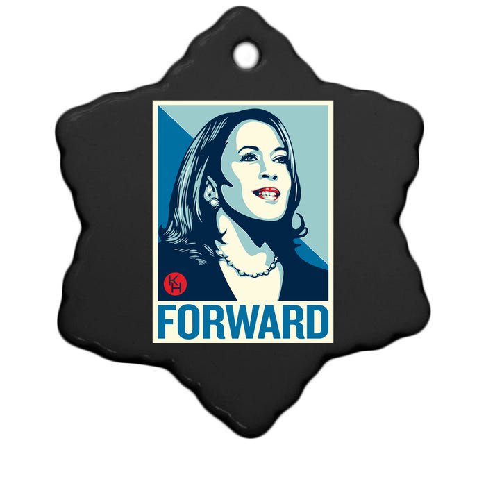 Shepard Fairey Kamala Harris Forward Ceramic Star Ornament