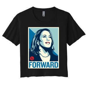 Shepard Fairey Kamala Harris Forward Women's Crop Top Tee