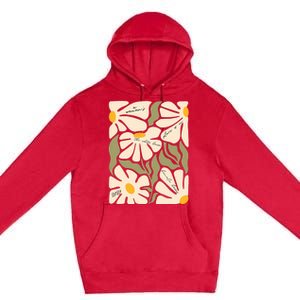 Subtle Flower Kamala Harris Floral Boho Aesthetic Quotes Premium Pullover Hoodie