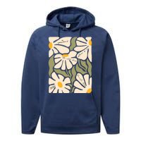 Subtle Flower Kamala Harris Floral Boho Aesthetic Quotes Performance Fleece Hoodie