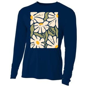 Subtle Flower Kamala Harris Floral Boho Aesthetic Quotes Cooling Performance Long Sleeve Crew