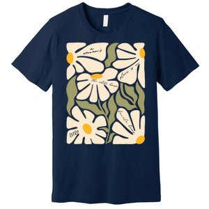 Subtle Flower Kamala Harris Floral Boho Aesthetic Quotes Premium T-Shirt