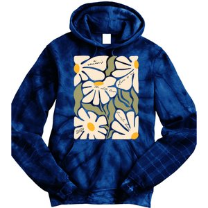 Subtle Flower Kamala Harris Floral Boho Aesthetic Quotes Tie Dye Hoodie