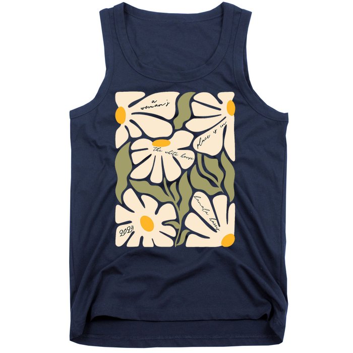 Subtle Flower Kamala Harris Floral Boho Aesthetic Quotes Tank Top