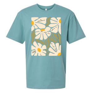 Subtle Flower Kamala Harris Floral Boho Aesthetic Quotes Sueded Cloud Jersey T-Shirt