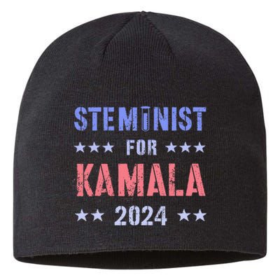 Steminist For Kamala 2024 Election Grab Him By Ballot Sustainable Beanie