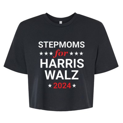 Stepmoms For Kamala Harris Walz Bella+Canvas Jersey Crop Tee