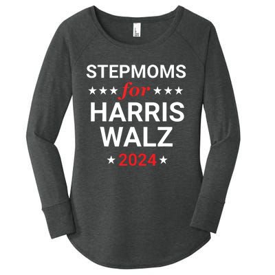 Stepmoms For Kamala Harris Walz Women's Perfect Tri Tunic Long Sleeve Shirt