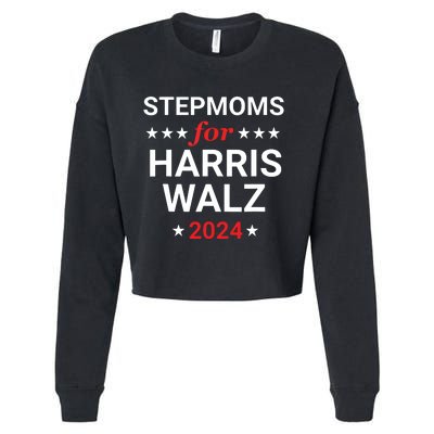 Stepmoms For Kamala Harris Walz Cropped Pullover Crew