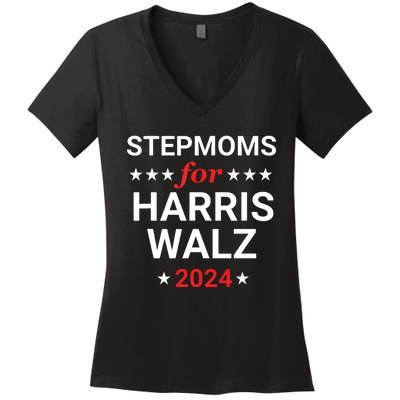 Stepmoms For Kamala Harris Walz Women's V-Neck T-Shirt