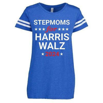 Stepmoms For Kamala Harris Walz Enza Ladies Jersey Football T-Shirt