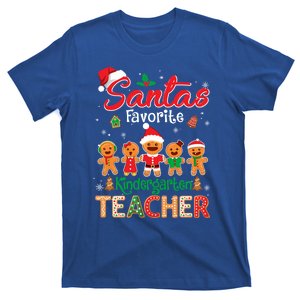 Santa's Favorite Kindergarten Teacher Cookie Hat Christmas Funny Gift T-Shirt