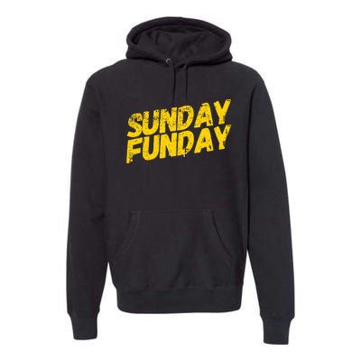 Sunday Funday Kc Retro Kansas City Sunday Funday Premium Hoodie