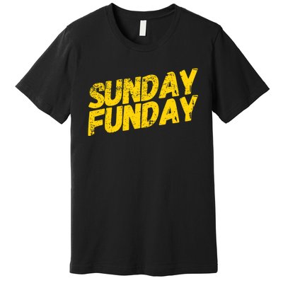 Sunday Funday Kc Retro Kansas City Sunday Funday Premium T-Shirt