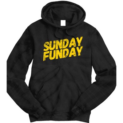 Sunday Funday Kc Retro Kansas City Sunday Funday Tie Dye Hoodie