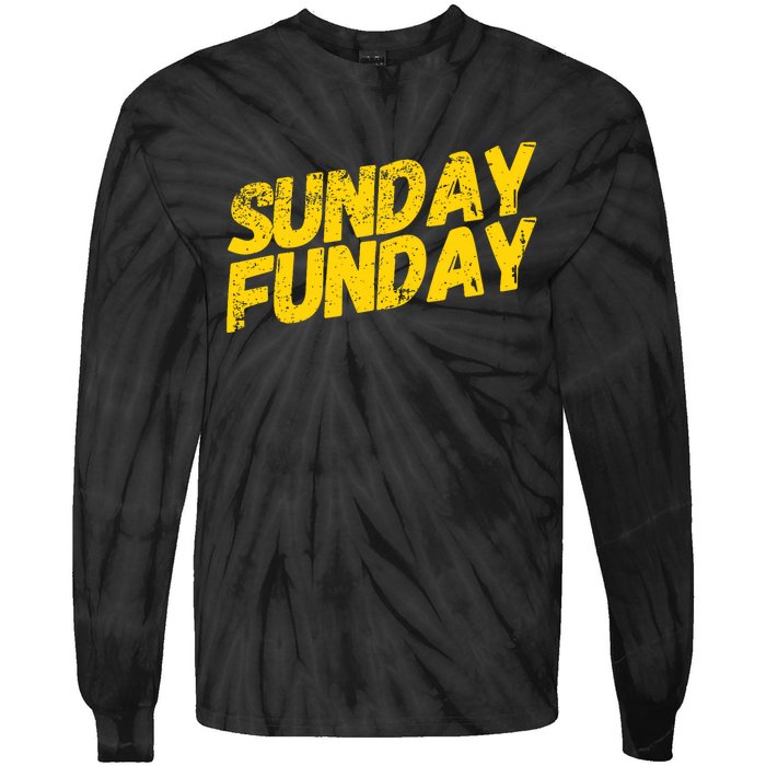 Sunday Funday Kc Retro Kansas City Sunday Funday Tie-Dye Long Sleeve Shirt