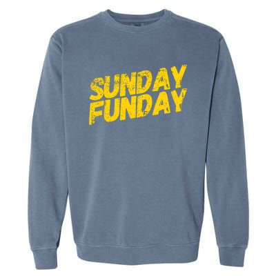 Sunday Funday Kc Retro Kansas City Sunday Funday Garment-Dyed Sweatshirt