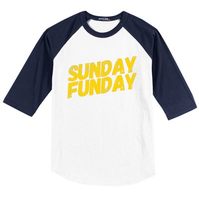 Sunday Funday Kc Retro Kansas City Sunday Funday Baseball Sleeve Shirt