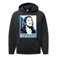 Shepard Fairey Kamala Harris Forward Performance Fleece Hoodie