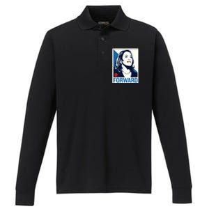 Shepard Fairey Kamala Harris Forward Performance Long Sleeve Polo