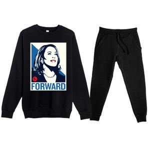 Shepard Fairey Kamala Harris Forward Premium Crewneck Sweatsuit Set