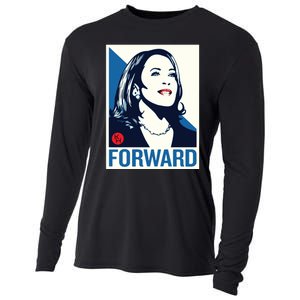 Shepard Fairey Kamala Harris Forward Cooling Performance Long Sleeve Crew