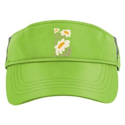 Subtle Flower Kamala Harris Boho Floral Gift Adult Drive Performance Visor