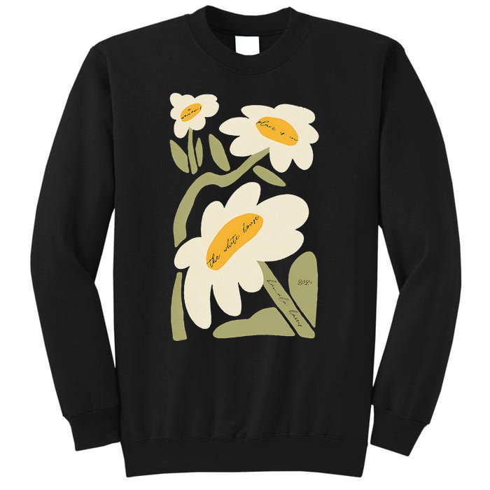 Subtle Flower Kamala Harris Boho Floral Gift Sweatshirt