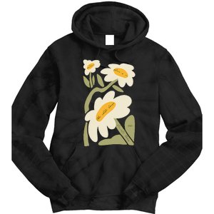 Subtle Flower Kamala Harris Boho Floral Gift Tie Dye Hoodie