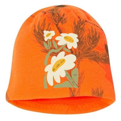 Subtle Flower Kamala Harris Boho Floral Gift Kati - Camo Knit Beanie