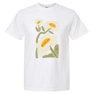 Subtle Flower Kamala Harris Boho Floral Gift Garment-Dyed Heavyweight T-Shirt