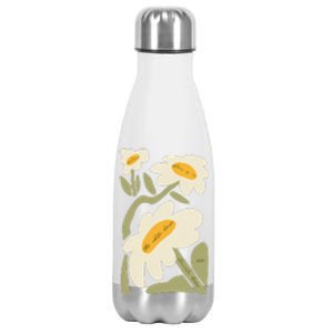 Subtle Flower Kamala Harris Boho Floral Gift Stainless Steel Insulated Water Bottle