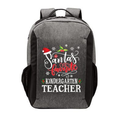 SantaS Favorite Kindergarten Teacher Xmas Party Vector Backpack