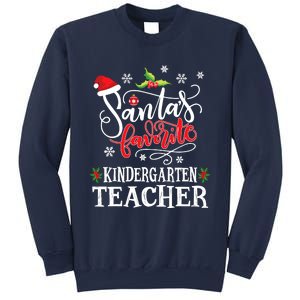 SantaS Favorite Kindergarten Teacher Xmas Party Sweatshirt