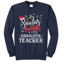 SantaS Favorite Kindergarten Teacher Xmas Party Sweatshirt