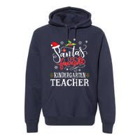 SantaS Favorite Kindergarten Teacher Xmas Party Premium Hoodie