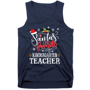 SantaS Favorite Kindergarten Teacher Xmas Party Tank Top