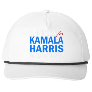 Seniors For Kamala Harris 2024 We Choose Freedom Snapback Five-Panel Rope Hat