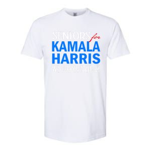 Seniors For Kamala Harris 2024 We Choose Freedom 2024 Kamala Harris For Presiden Softstyle CVC T-Shirt