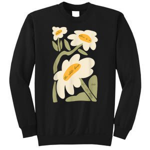 Subtle Flower Kamala Harris Boho Floral Sweatshirt