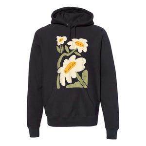 Subtle Flower Kamala Harris Boho Floral Premium Hoodie