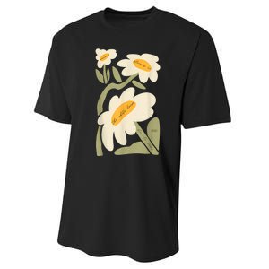 Subtle Flower Kamala Harris Boho Floral Performance Sprint T-Shirt