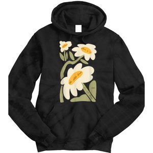 Subtle Flower Kamala Harris Boho Floral Tie Dye Hoodie