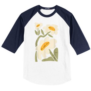 Subtle Flower Kamala Harris Boho Floral Baseball Sleeve Shirt