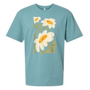 Subtle Flower Kamala Harris Boho Floral Sueded Cloud Jersey T-Shirt