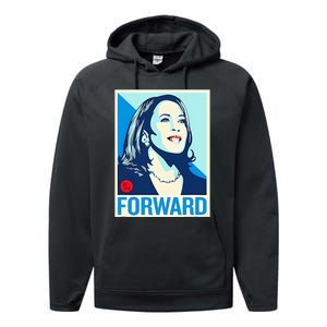 Shepard Fairey Kamala Harris Forward Performance Fleece Hoodie